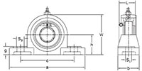 Accu-Loc® Concentric Collar Locking Pillow Block Unit, UEEP200 Series-2