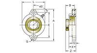 Set Screw Locking Two-Bolt Flange Unit, BLF200MZ2 Series-2