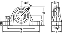 Set Screw Locking Low Base Pillow Block Unit, BLP200 Series-2