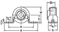 Set Screw Locking Pressed Steel Pillow Block Unit, BPP200 Series-2