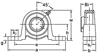 Set Screw Locking Pillow Block Unit, BPW200 Series-2