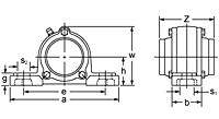 Set Screw Locking Pillow Block Unit With Open and Closed Covers, CUCP200CE Series-2