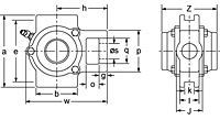 Set Screw Locking Take-Up Unit With Two Open Covers, CUCT200C Series-2