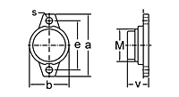 Set Screw Locking Two-Bolt Flange Unit With Closed Cover, KFL000CE Series-2