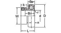 Eccentric Collar Locking Bearing Insert, KH200 Series-2