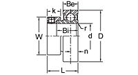 Eccentric Collar Locking Bearing Insert, KHR200 Series-2