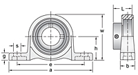 Eccentric Collar Locking Pillow Block Unit, MUP000 Series-2