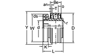 Accu-Loc® Concentric Collar Locking Bearing Insert, SUE200 Series-2