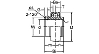 Set Screw Locking Bearing Insert, UC200/UCW200 Series-2