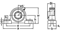 Set Screw Locking Pillow Block Unit, UCAO300 Series-2