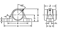 Set Screw Locking Low Base Pillow Block Unit With Open and Closed Covers, UCLP200CE Series-2