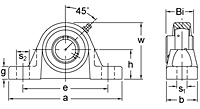 Set Screw Locking Low Base Pillow Block Unit, UCLP200 Series-2