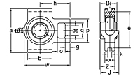 Set Screw Locking Narrow Slot Take-Up Unit, UCNST200 Series-2