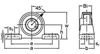 Set Screw Locking Pillow Block Unit, UCP300 Series-2