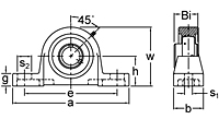 Set Screw Locking Pillow Block Unit, UCPU300 Series-2