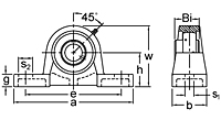 Set Screw Locking Pillow Block Unit, UCSAO300 Series-2