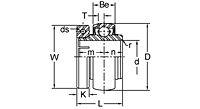 Accu-Loc® Concentric Collar Locking Bearing Insert, UE200 Series-2