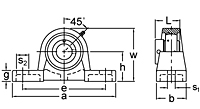 Eccentric Collar Locking Pillow Block Unit, UGSAO300 Series-2