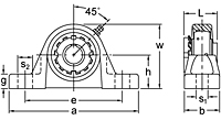 Adapter Sleeve Locking Pillow Block Unit, UKP200+H Series-2