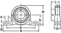 Eccentric Collar Locking Pillow Block Unit, UP000 Series-2