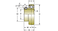 Zinc Protection Set Screw Locking Bearing Insert, B200MZ2 Series-2