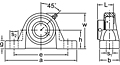 Eccentric Collar Locking Low Base Pillow Block Unit, KHLP200 Series-2