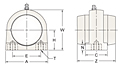 Set Screw Locking Tapped Base Pillow Block Unit With Open and Closed Covers, MUCTBL200CE Series-2