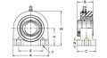 Set Screw Locking Tapped Base Pillow Block Unit, MUCTBL200 Series-2