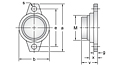 Eccentric Collar Locking Two-Bolt Flange Unit With Closed Cover, MUFL000CE Series-2