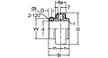 Set Screw Locking Bearing Insert, UC300 Series-2