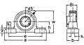 Set Screw Locking Pillow Block Unit, UCAO300 Series-2