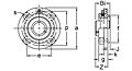 Set Screw Locking Piloted Flange Cartridge Unit, UCFCSX00 Series-2