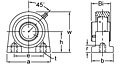 Set Screw Locking Tapped Base Pillow Block Unit, UCPA200 Series-2