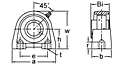 Set Screw Locking Tapped Base Pillow Block Unit, UCSHE200 Series-2