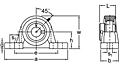 Eccentric Collar Locking Pillow Block Unit, UGAKH200 Series-2