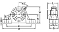 Eccentric Collar Locking Pillow Block Unit, UGP200 Series-2