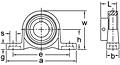 Eccentric Collar Locking Pillow Block Unit, UP000 Series-2